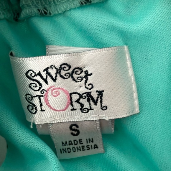 Small Womens breezy Sweet Storm Aqua turquoise dress - Picture 2 of 16